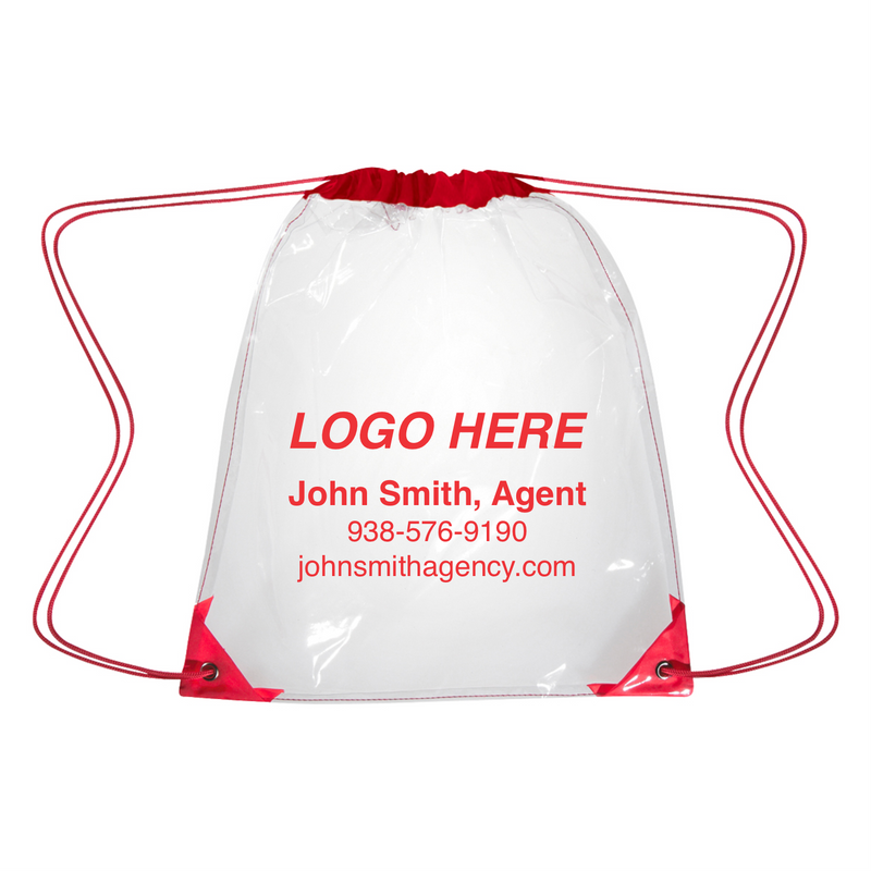 Clear Drawstring Bag